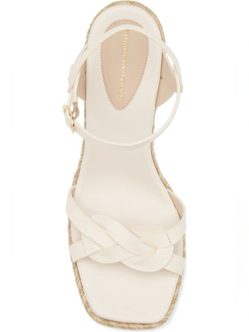 Stuart Weitzman Braida Max Espadrille Wedge Sandal 7 White